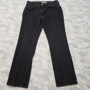 Levi's 505 Jeans Womens 29 Black Straight Leg